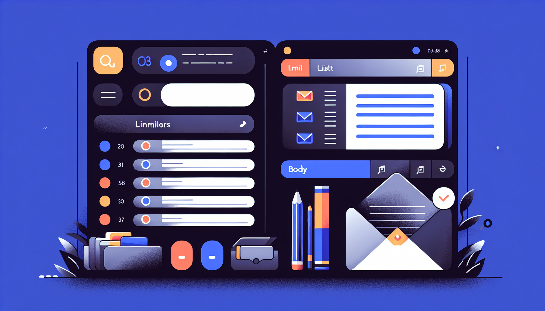 AI로 만든 아웃룩 스타일 메일 뷰어 — 메일 목록, 검색, TipTap 에디터